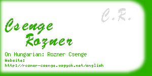 csenge rozner business card
